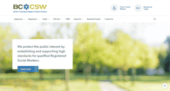 Desktop Screenshot of bccollegeofsocialworkers.ca